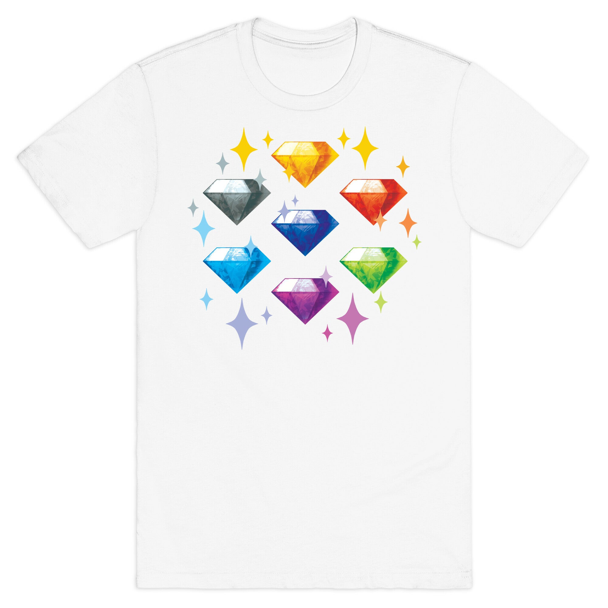 Chaos Emeralds Pattern T-Shirt